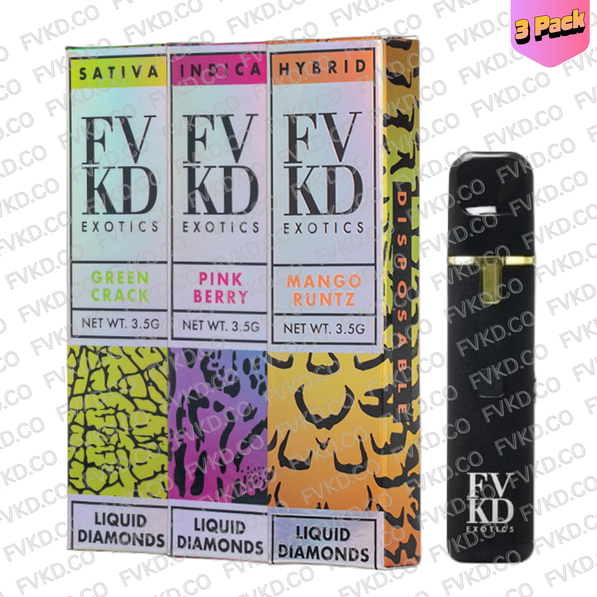 FVKD LIQUID DIAMONDS DISPOSABLE | 3.5G , III