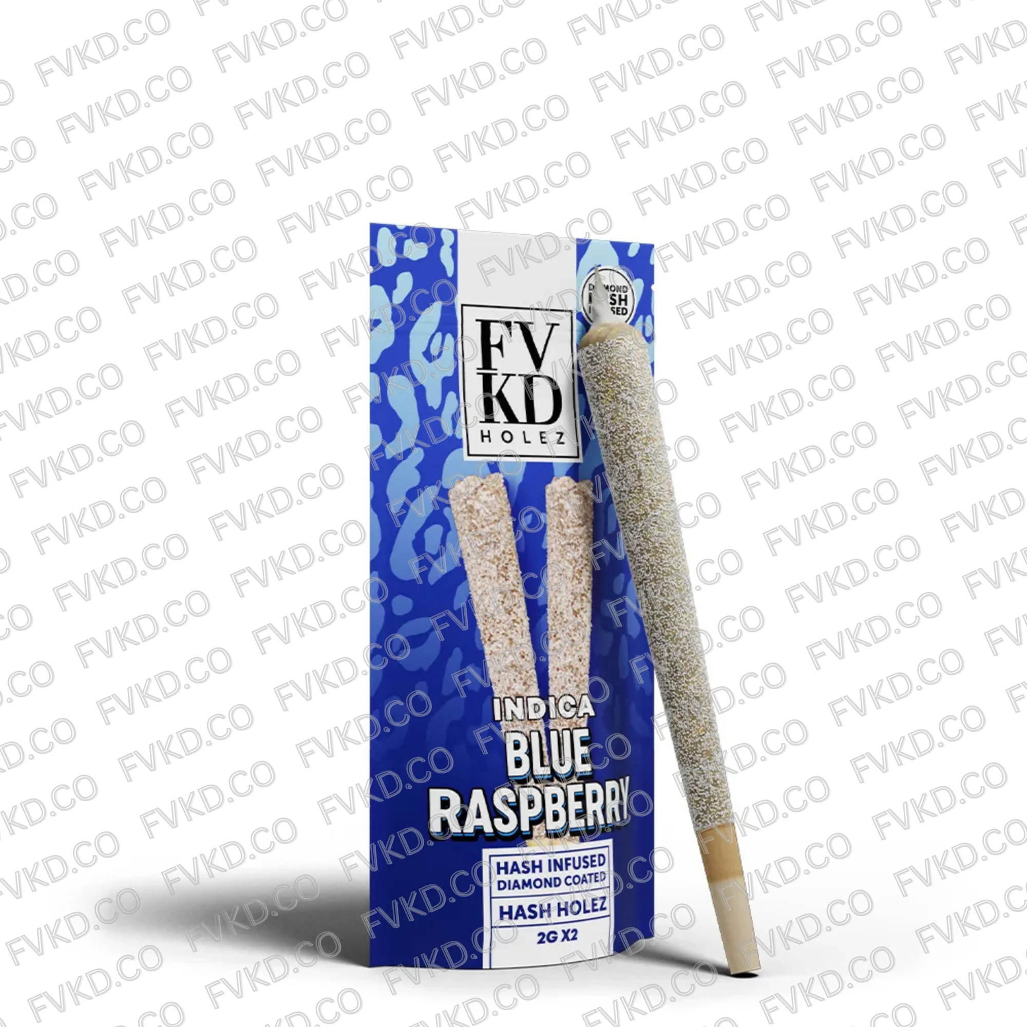 FVKD DIAMOND INFUSED HASH HOLE PREROLLS 2G - Image 3