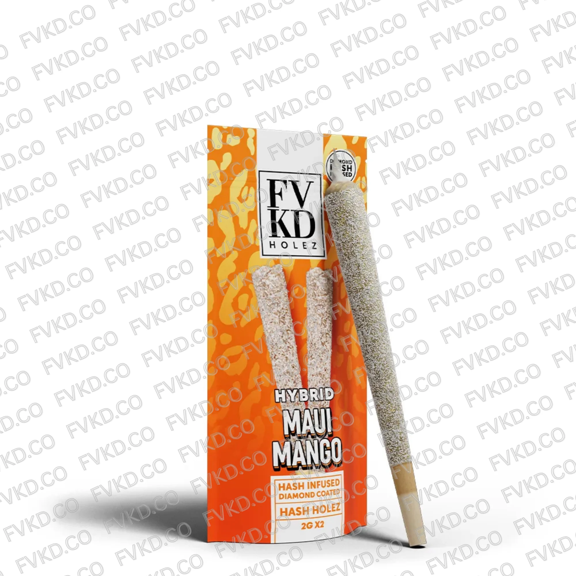 FVKD DIAMOND INFUSED HASH HOLE PREROLLS 2G - Image 5