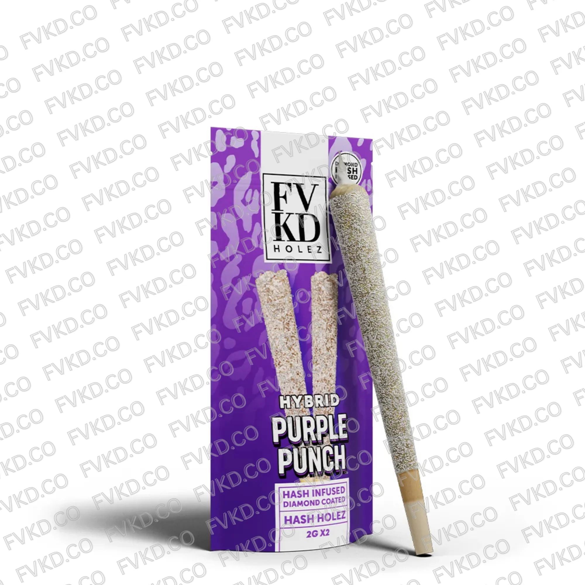 FVKD DIAMOND INFUSED HASH HOLE PREROLLS 2G - Image 6