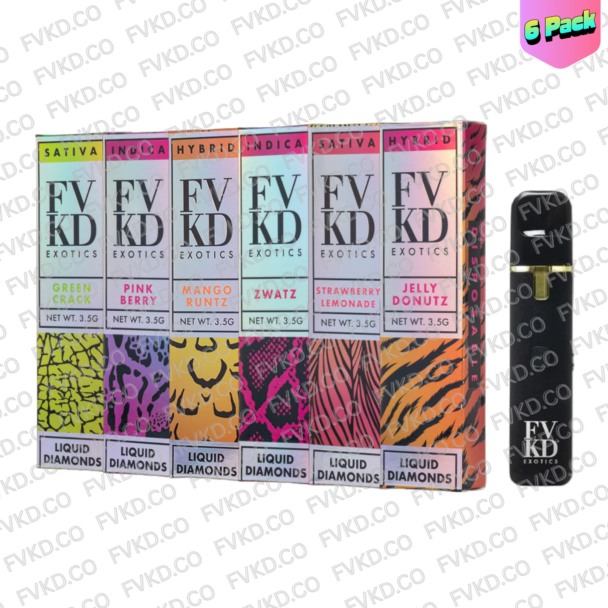 FVKD LIQUID DIAMONDS DISPOSABLE | 3.5G , VI