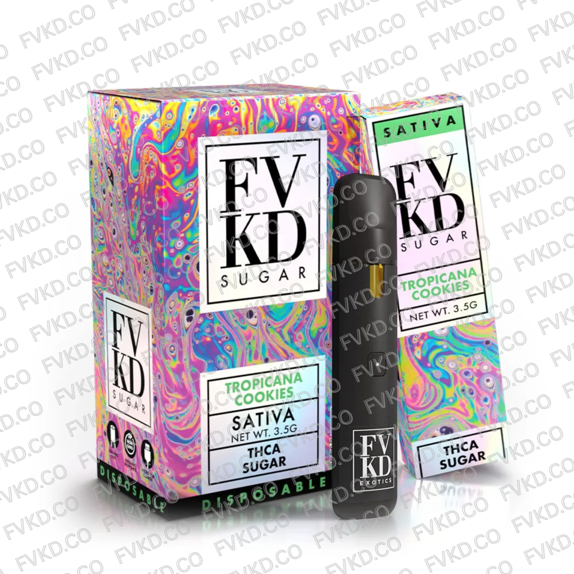 FVKD THCA SUGAR DISPOSABLE | 3.5g. , III - Image 5